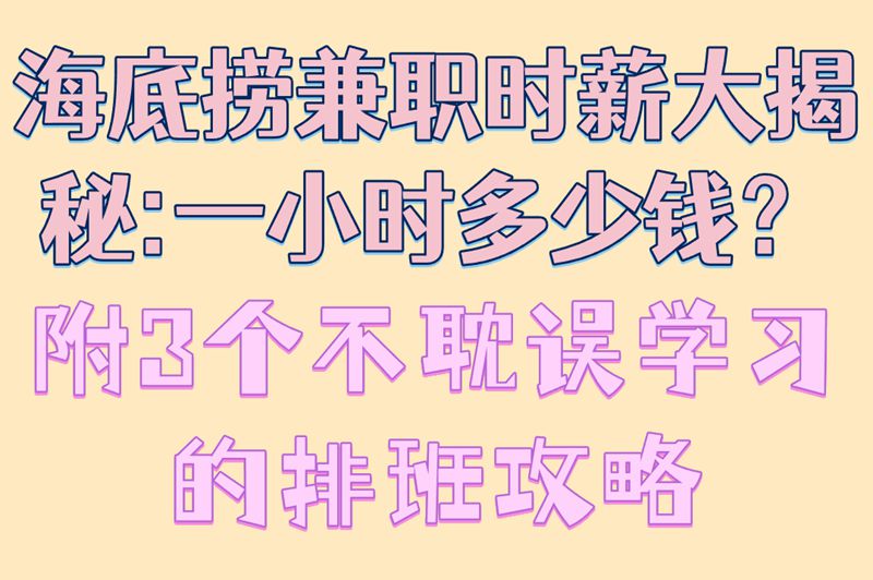 大学生必看!海底捞兼职一小时多少钱?实测3个高效排班方案