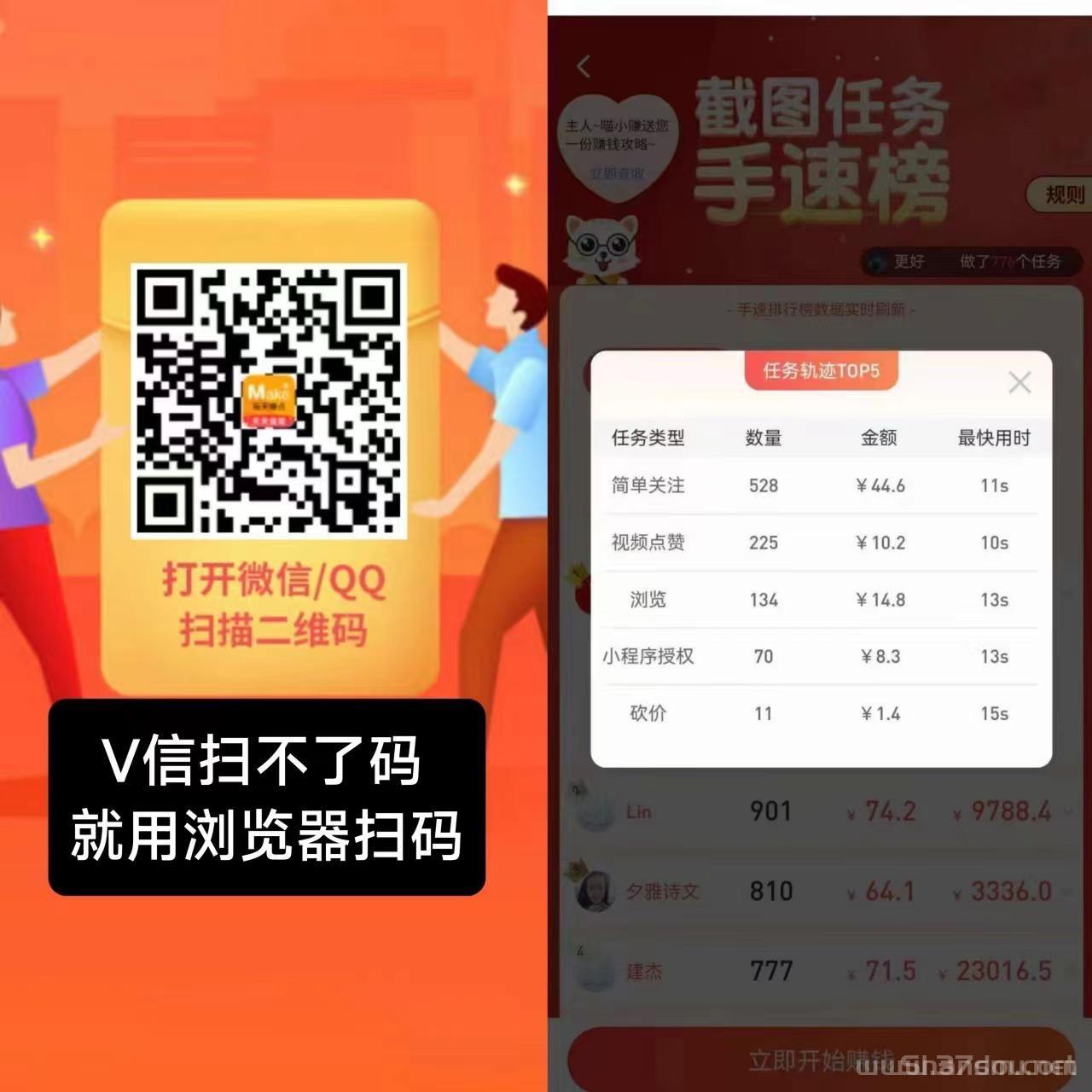 每天钻点APP： 抖音、快手、小红书点赞关注简单赚