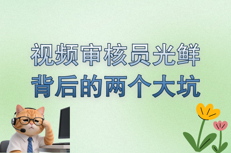 视频审核员工作怎么样?从业者曝3个优点+2个坑,看完再决定