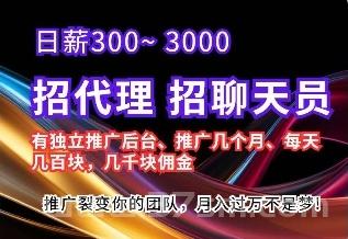 首码星探蓝海黑马日赚50~200错过后悔