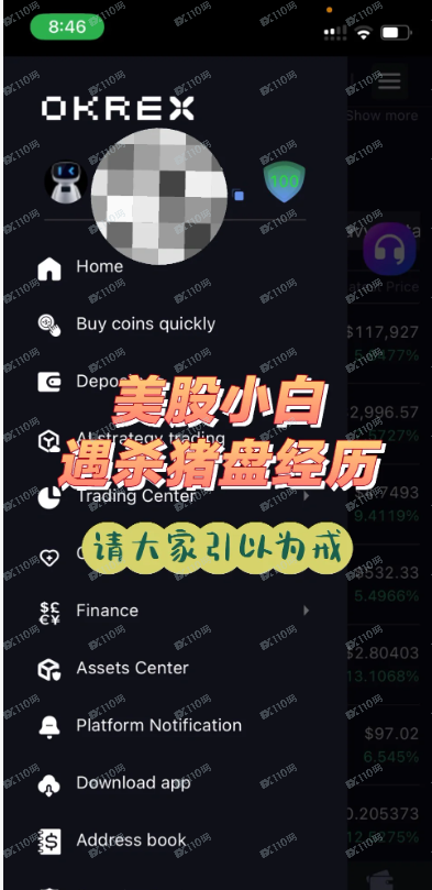 美股遭遇杀猪盘 避雷OKREX