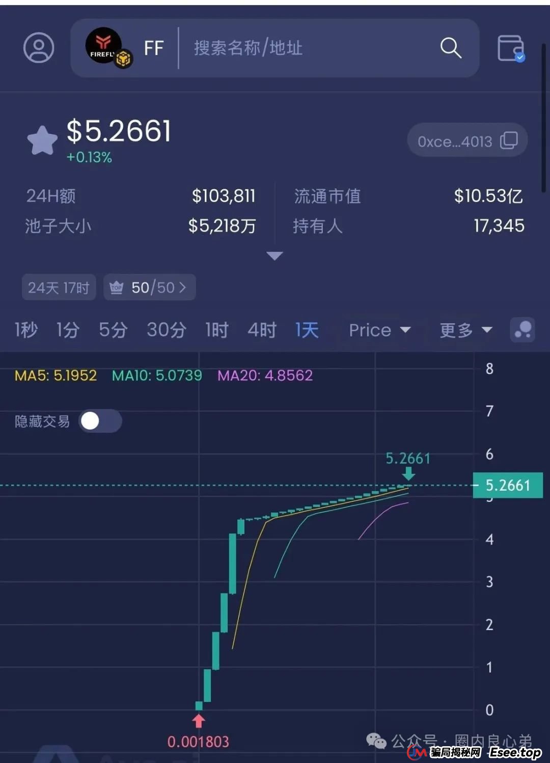 FIREFLY萤火协议，币圈质押挖矿，伪装资金盘，即将爆雷。