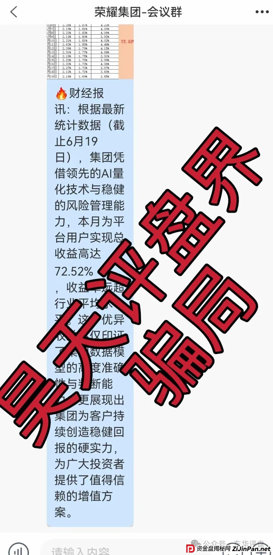 荣耀集团（嘉悦国际）期货带单类资金盘骗局，近期大量单割会员，高度预警，即将崩盘跑路！