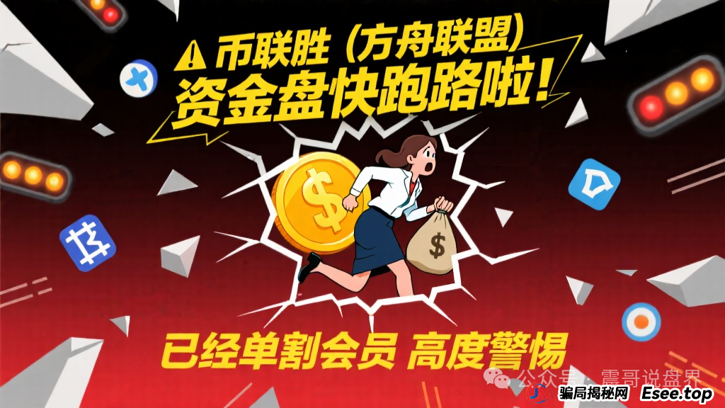 币联胜（方舟联盟）资金盘快跑路啦！已经单割会员，高度警惕