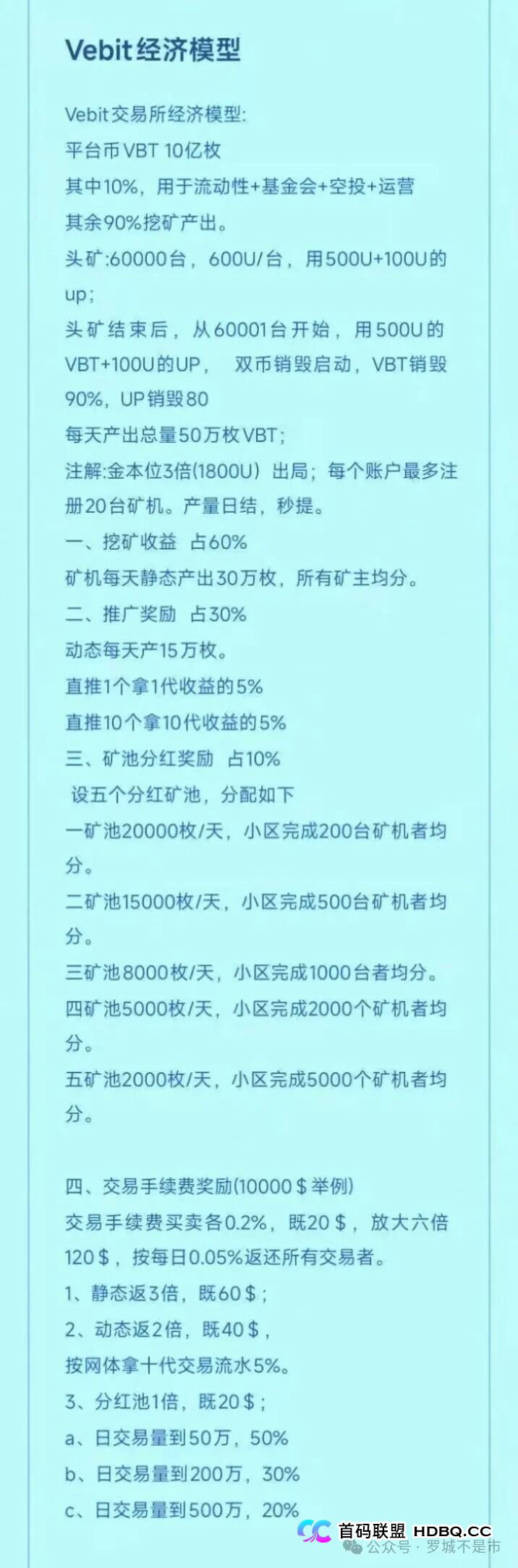 微比特Vebit经济模型的数学陷阱：算清这笔账，你就知道为什么迟早崩盘