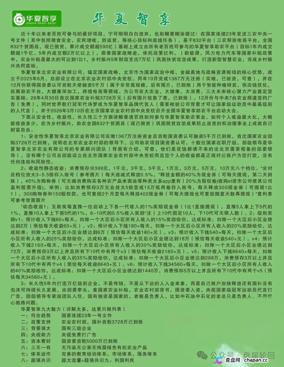 强力曝光|“华夏智享·国农甄选”:拉十代下线抽成,V6团队长拿走40%——这不是助农,这是传销